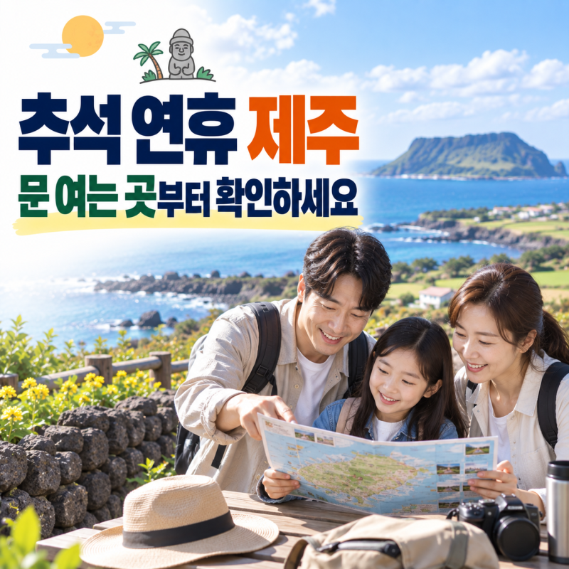 추석 연휴 제주 어디 갈까? 문 닫을 걱정 적은 가족 여행지 5곳과 동선 정리