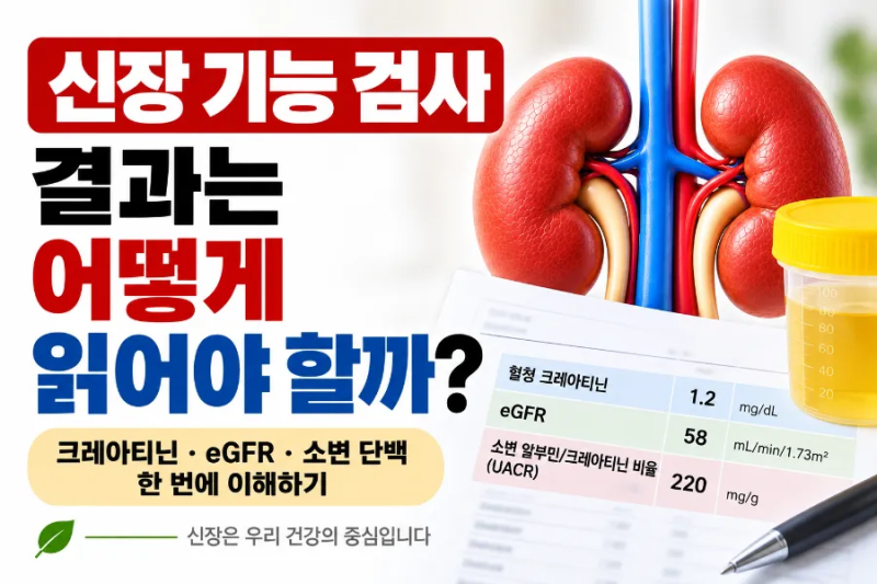 신장 기능 검사는 어떻게 읽어야 할까?