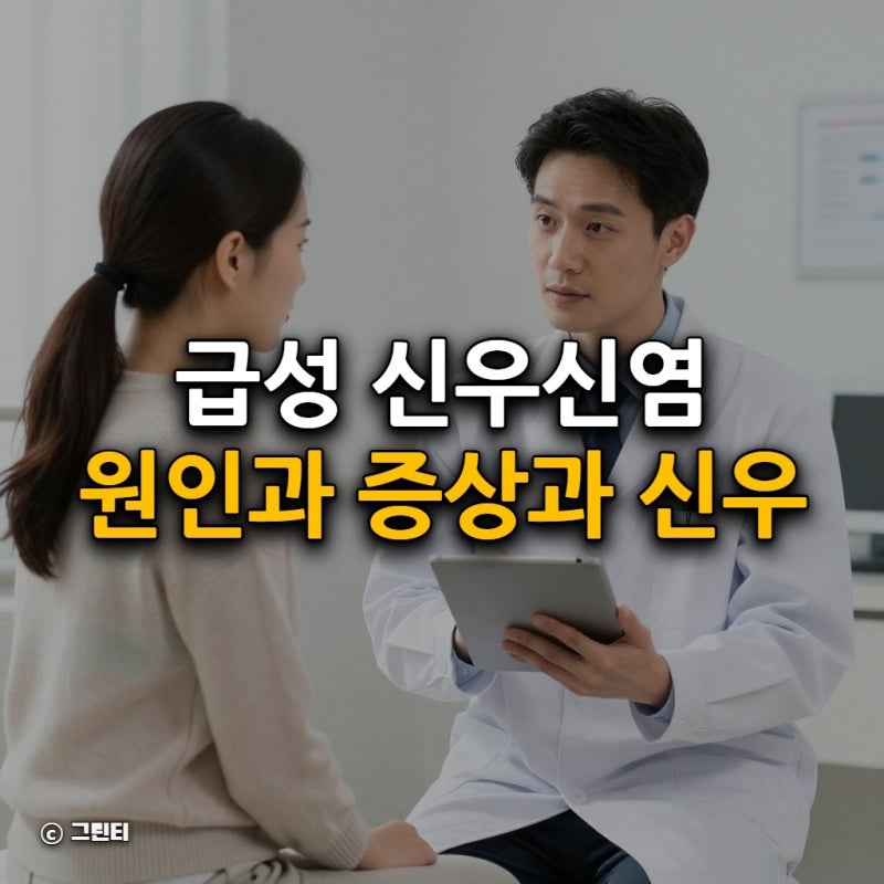 급성 신우신염 원인과 증상과 신우신염 치료 병원 입원 관리법