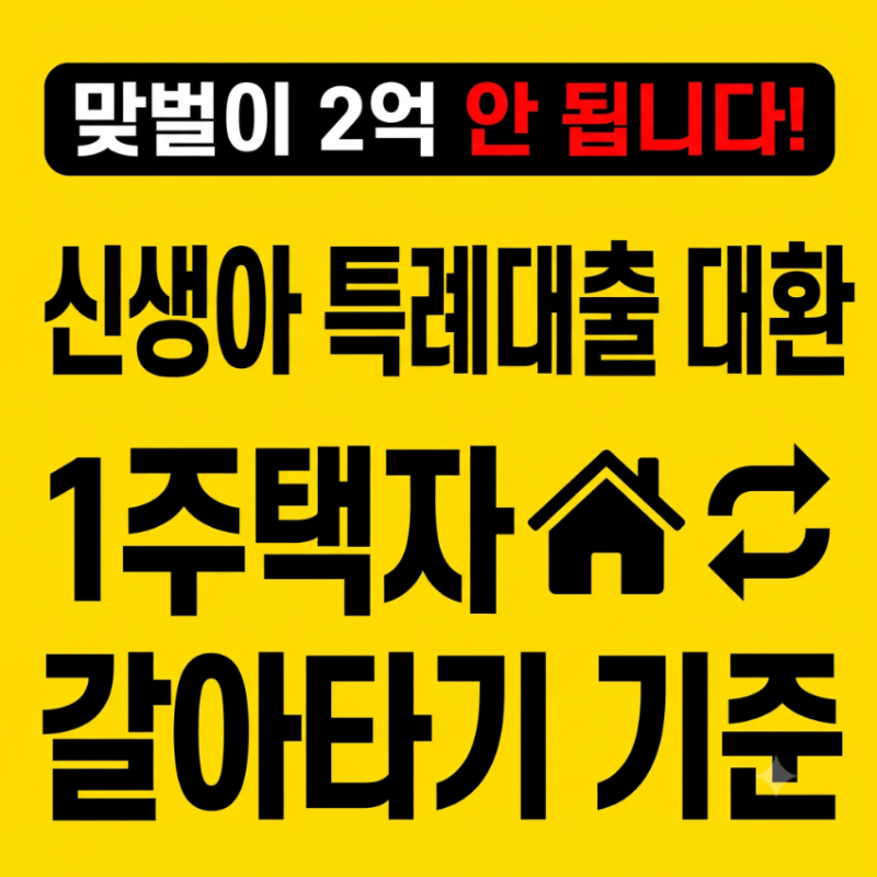 신생아 특례대출 대환 소득 기준, 맞벌이 2억 착각하고 신청하면 거절되는 이유