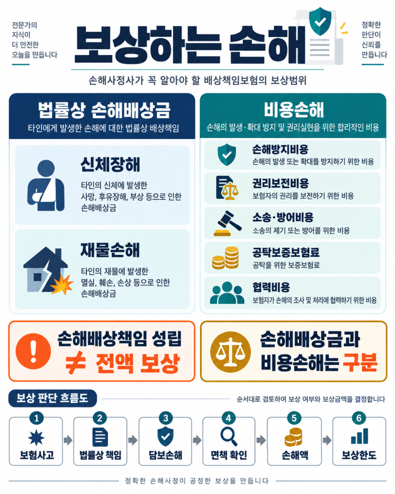 책임·근재보험 제3편ㅣ제3장 보상하는 손해