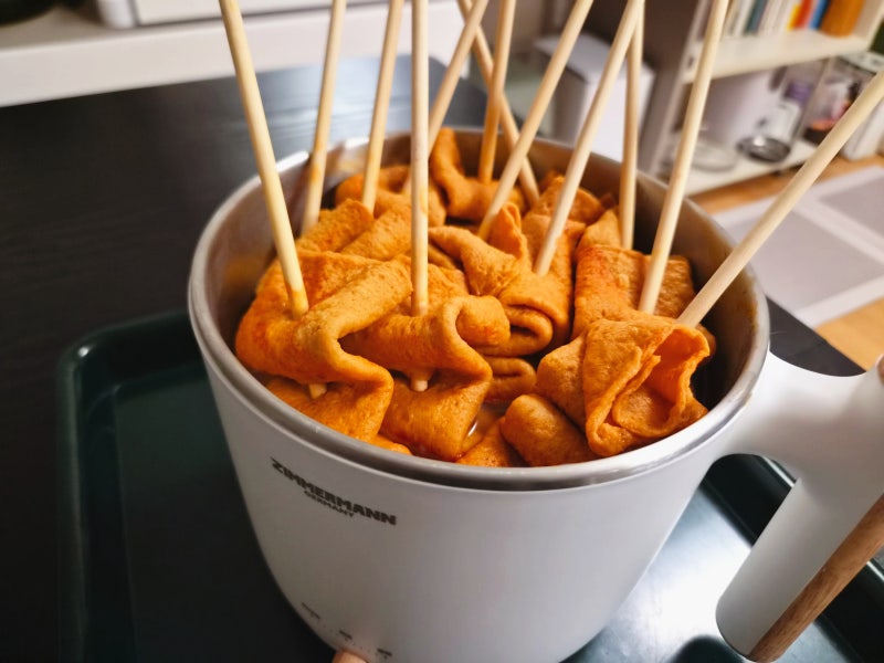 짐머만 2in1 멀티쿠커 전기냄비 후기, 빨간오뎅 끓여 먹으려고 샀습니다