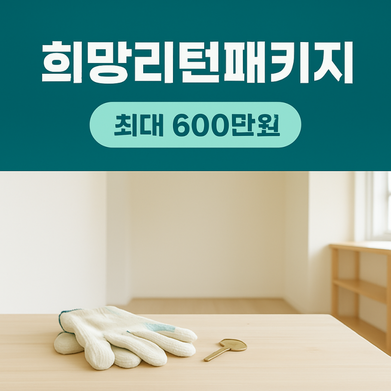 희망리턴패키지 철거지원금 직접 알아봤어요