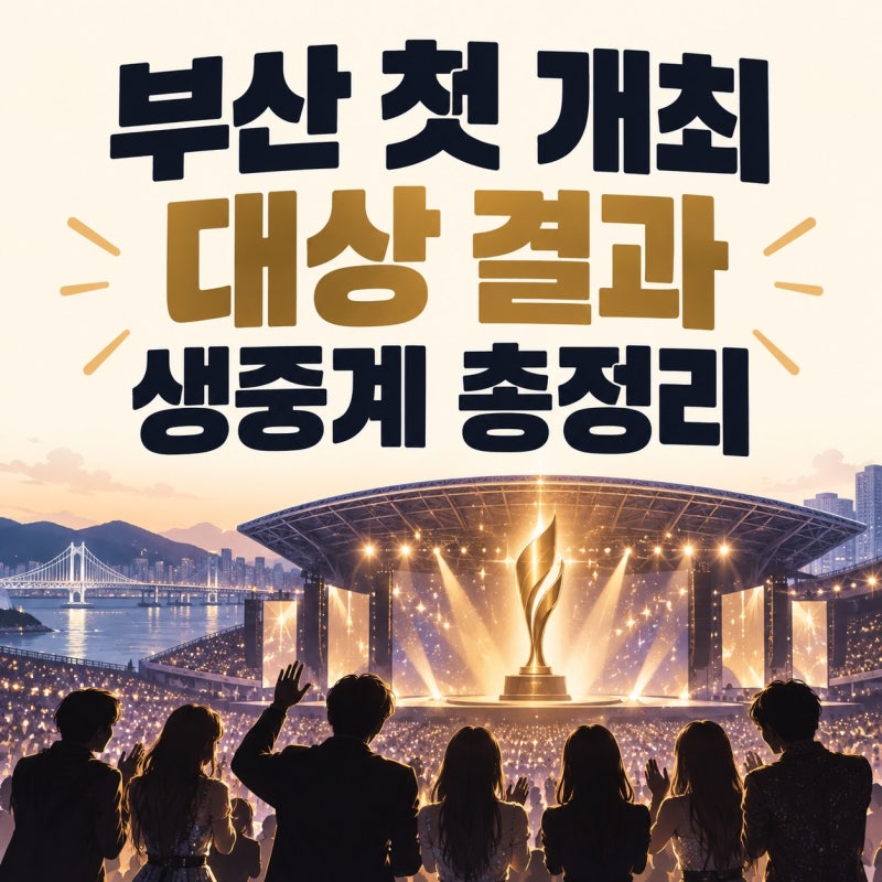 TMA 2026 총정리: 부산 개최부터 대상·2관왕·생중계까지 한눈에 확인