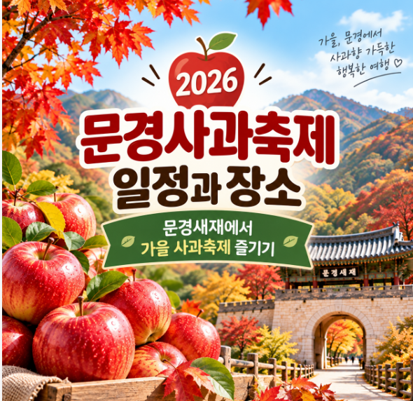 2026 문경사과축제 일정과 장소｜문경새재에서 가을 사과축제 즐기기