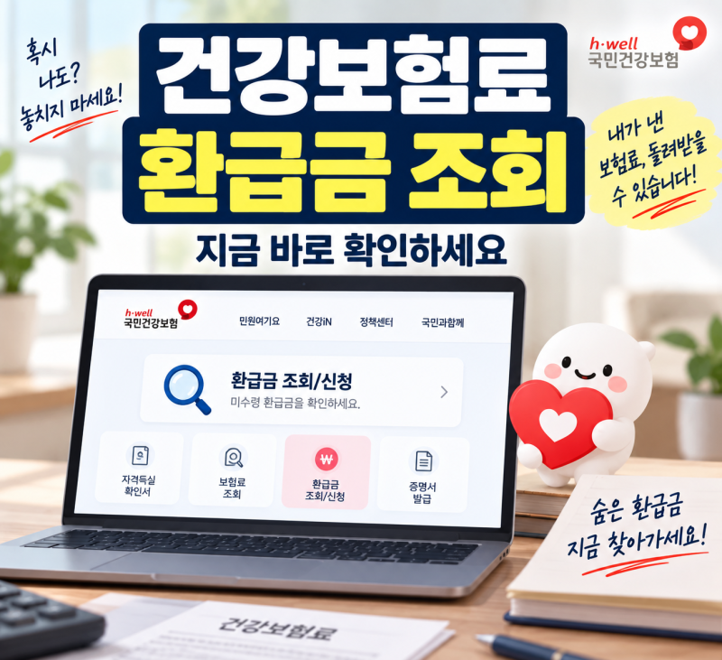 건강보험료 환급금 조회 | 신청 방법 | 지급일 안내