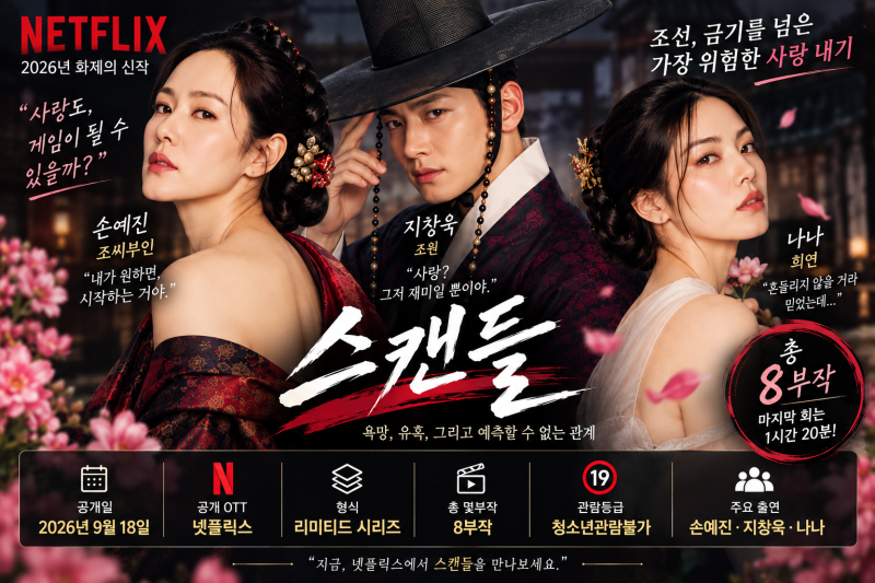 ㅇ넷플릭스 스캔들 몇부작? 8화인데 마지막 회 시간이 유독 깁니다