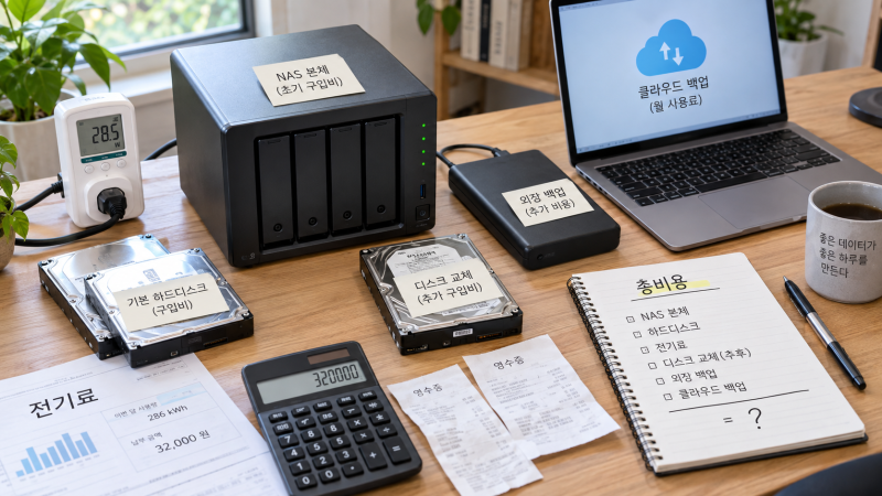 유료 클라우드와 NAS 비용 비교, 몇 년 써야 NAS가 더 경제적일까