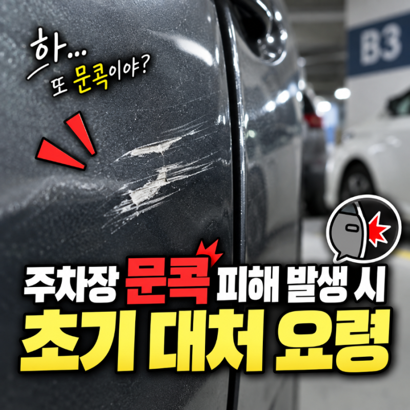 주차장 문콕 당했다면? CCTV 확인부터 가해차량 확인·보험 처리까지 총정리