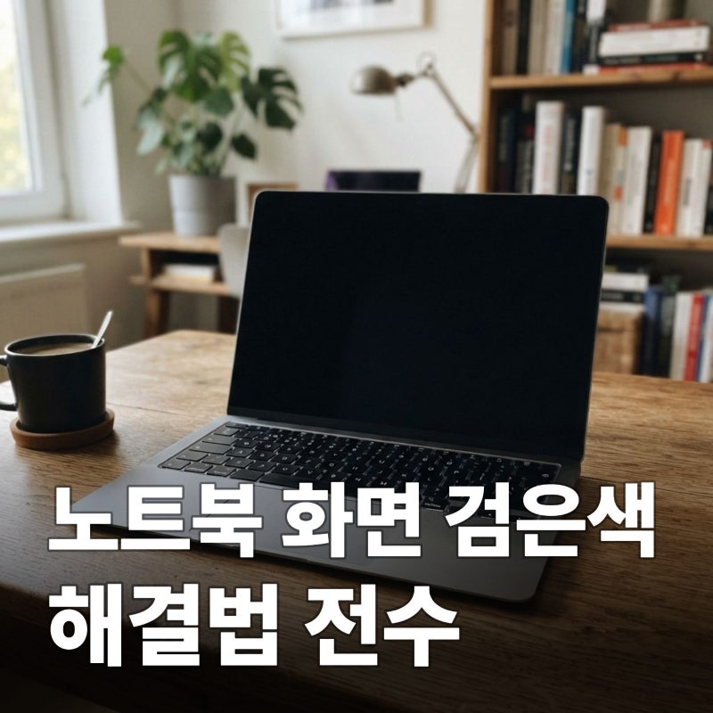 노트북 화면 검은색, 해결 방법 5가지