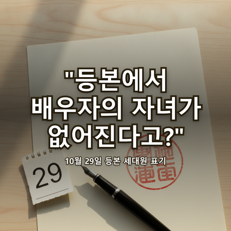 주민등록등본 세대원 "배우자의 자녀 없어진다고?" 10월 29일 일반·상세 선택법