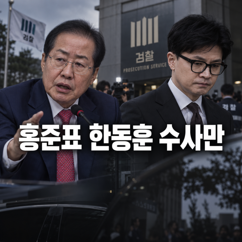 홍준표, 한동훈 향해 “수사만 남았다, 빠져나가기 어렵겠다”