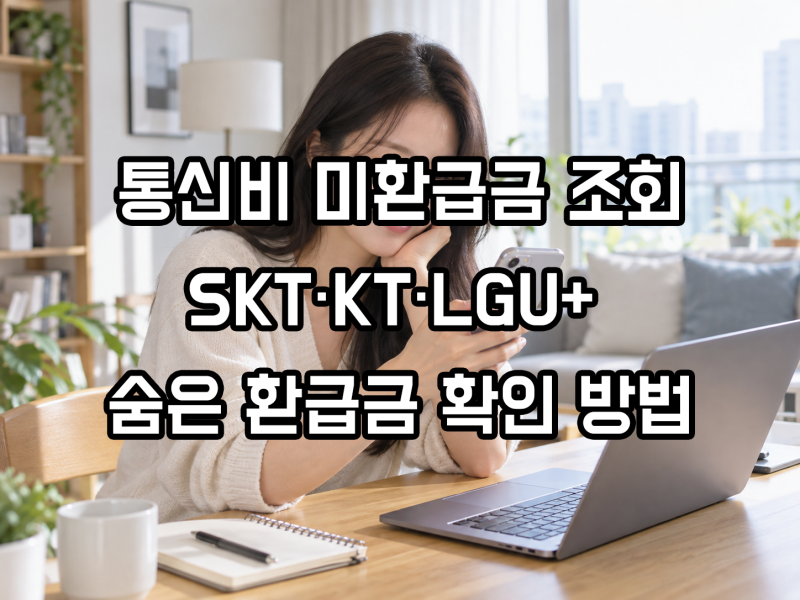 통신비 미환급금 조회｜SKT·KT·LGU+ 숨은 환급금 확인 방법