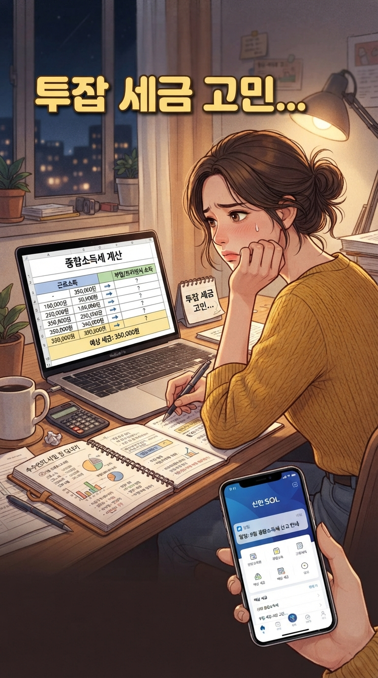 직장인 부업 소득세 신고 기준 3.3% 사업소득 종합소득세 환급 및 합산 과세 총정리