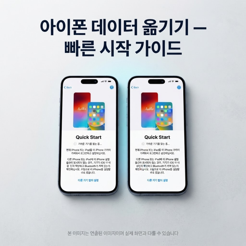 “아이폰 데이터 옮기기 5분컷?” 마이그레이션 오류 없이 하는 법