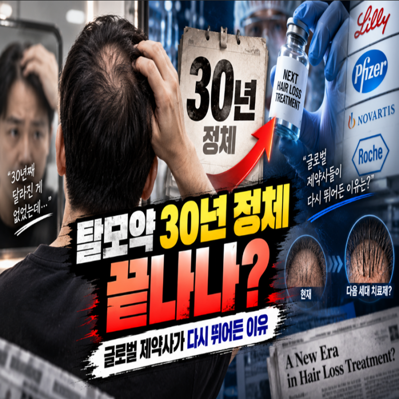 “탈모약 30년 정체 끝나나?”… 글로벌 제약사가 다시 뛰어든 이유