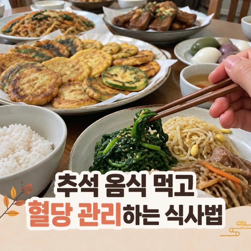 추석 음식 먹고 혈당 관리하는 식사법