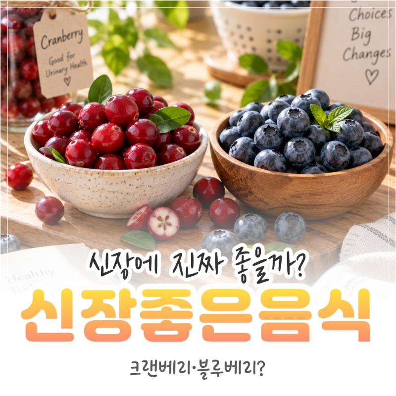 신장에 좋은 음식, 크랜베리·블루베리 진짜 효과 있을까? 정리