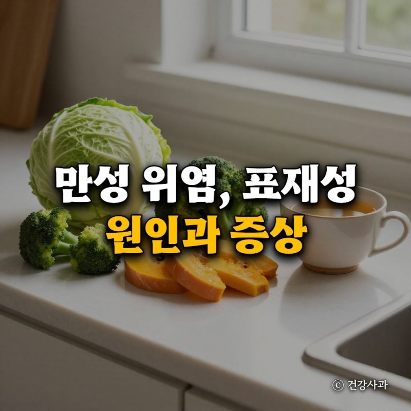 만성 위염, 표재성 원인과 증상 내시경 소견 생활관리