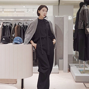 송지오우먼 디자이너 브랜드 가디건으로 완성한 26AW 여자가을코디 (롯데백화점 본점)