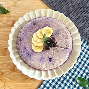 “ 밀가루 크림치즈 없이도 치즈케이크를? “ 블루베리 요거트 치즈케이크 노밀가루바나나....