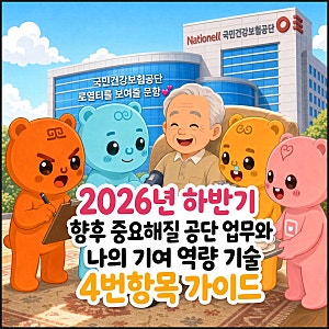 2026년 하반기 건강보험공단(건보) 4번항목 자소서 가이드  '향후 중요해질 공단 업무와 나의 ....