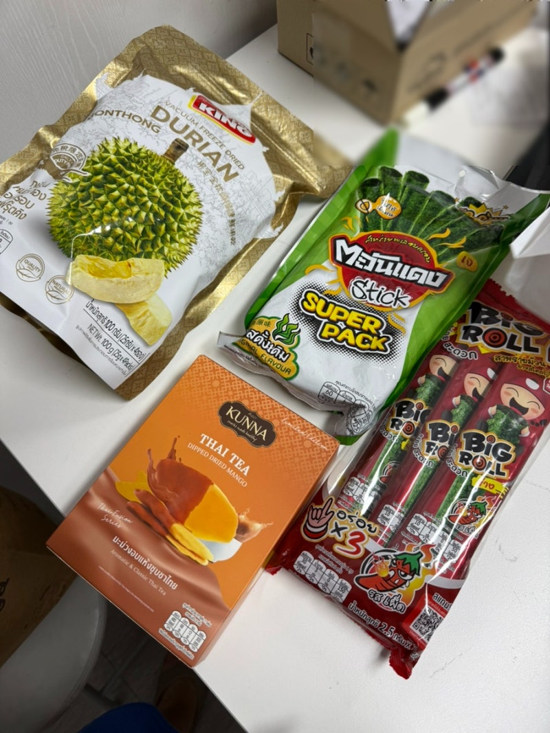 태국 기념품 추천 간식 5종 먹어본 후기 동결건조 두리안부터 차이티 망고까지