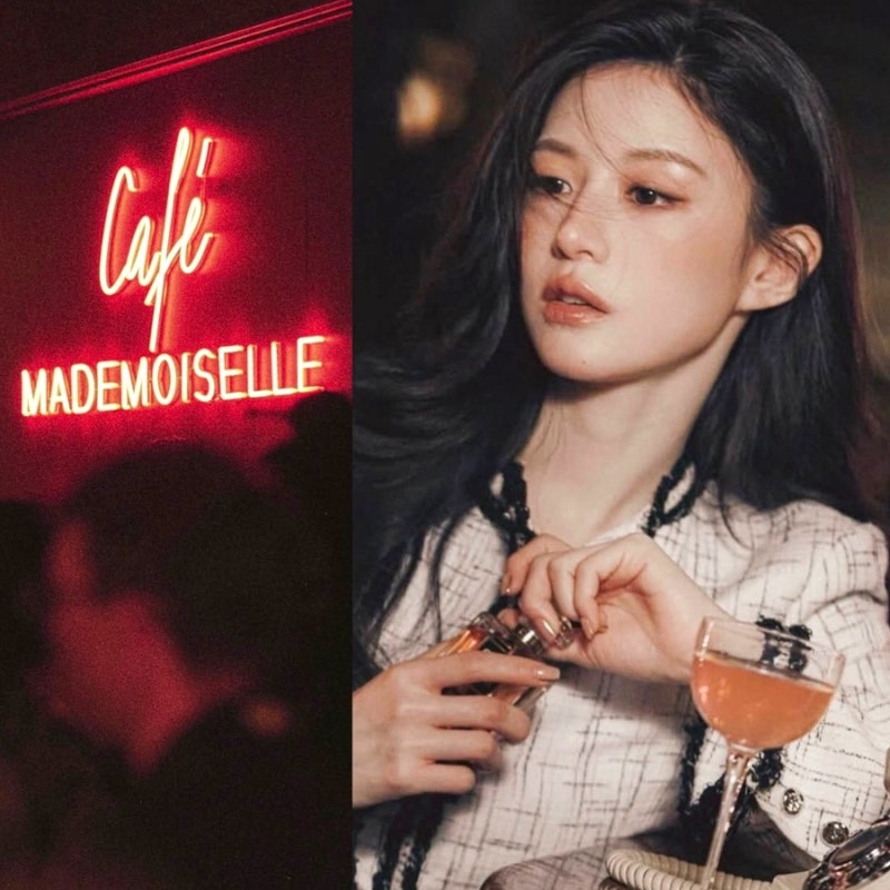 파리에서 빛난 고윤정, 미공개 샤넬 아이보리 트위드 셋업 패션