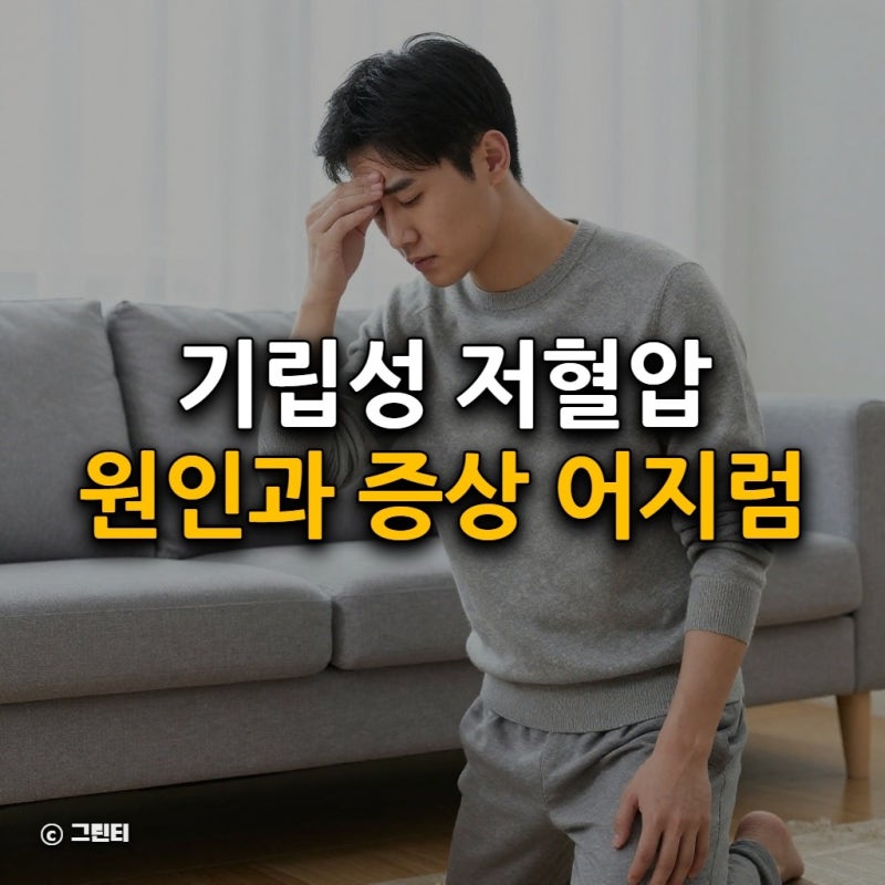 기립성 저혈압 원인과 증상 어지럼증 기절, 병원 치료 영양제 총정리