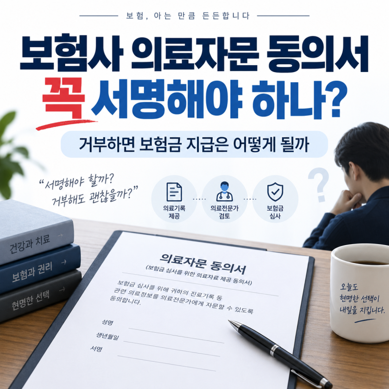 보험사 의료자문 동의서 꼭 서명해야 하나? 거부하면 보험금 지급은 어떻게 될까