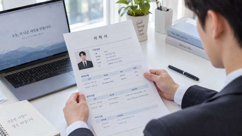 이력서 잘쓰는 법, 워드·한글·엑셀 기본 이력서양식 무료 다운로드까지