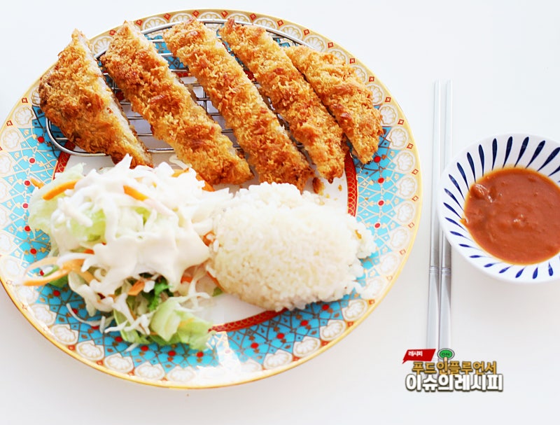 냉동돈까스 에프 시간 해동 없이 냉동돈까스 굽는법 김가연돈까스 4종 맛별 후기