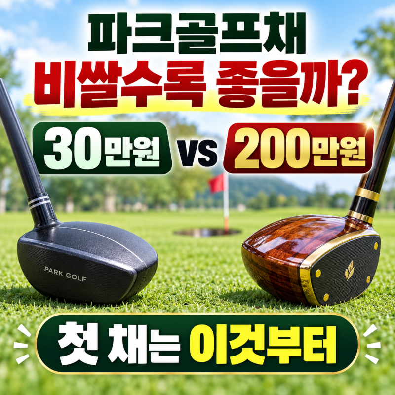 파크골프채 비쌀수록 좋은가, 처음 살 때 이것부터 보세요