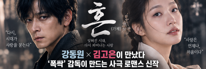 “강동원·김고은이 사극 로맨스로 만난다고?” ‘폭싹’ 김원석 감독까지…신작 ‘혼’ 뭐....