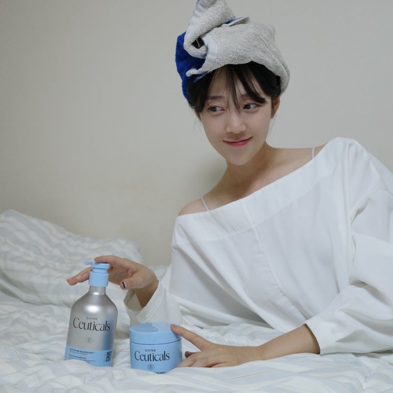[광고]신예은 샴푸 브랜드 엘라스틴 수티컬즈 블루 펩타이드로 헤어 탄력 관리