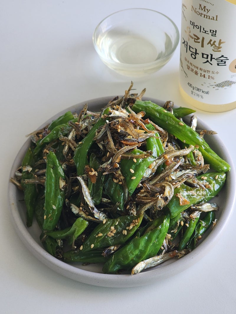 꽈리고추멸치볶음 레시피 맛술 미림 차이 알고 쓰시죠? 마이노멀 저당 맛술