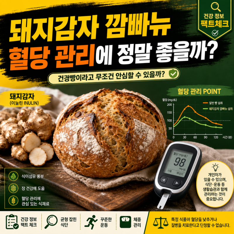 돼지감자 깜빠뉴, 혈당 관리에 정말 좋을까?돼지감자부터 당뇨 치료비·보험금 청구까지 한 ....