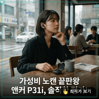 앤커 사운드코어 P31i 노캔 이어폰 가성비 끝판왕 D1202 솔직 후기