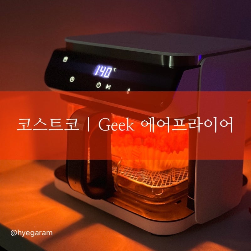 코스트코 에어프라이어 추천, GEEK 긱 글라스 5.5L 내돈내산 사용후기
