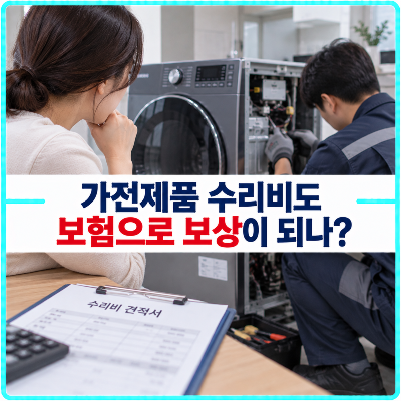 냉장고·세탁기가 갑자기 고장 났다면? 가전제품 수리비도 보험으로 보상이 되나?