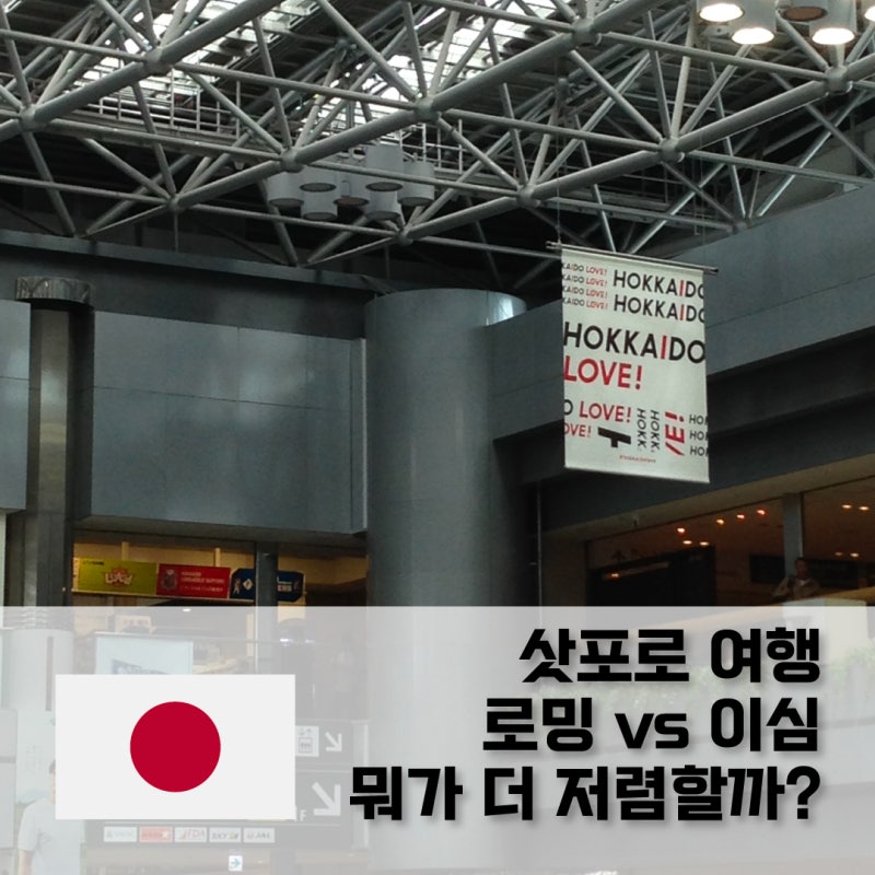 일본 삿포로 여행 로밍 이심 유심 여행 준비물로 추천하는 이유