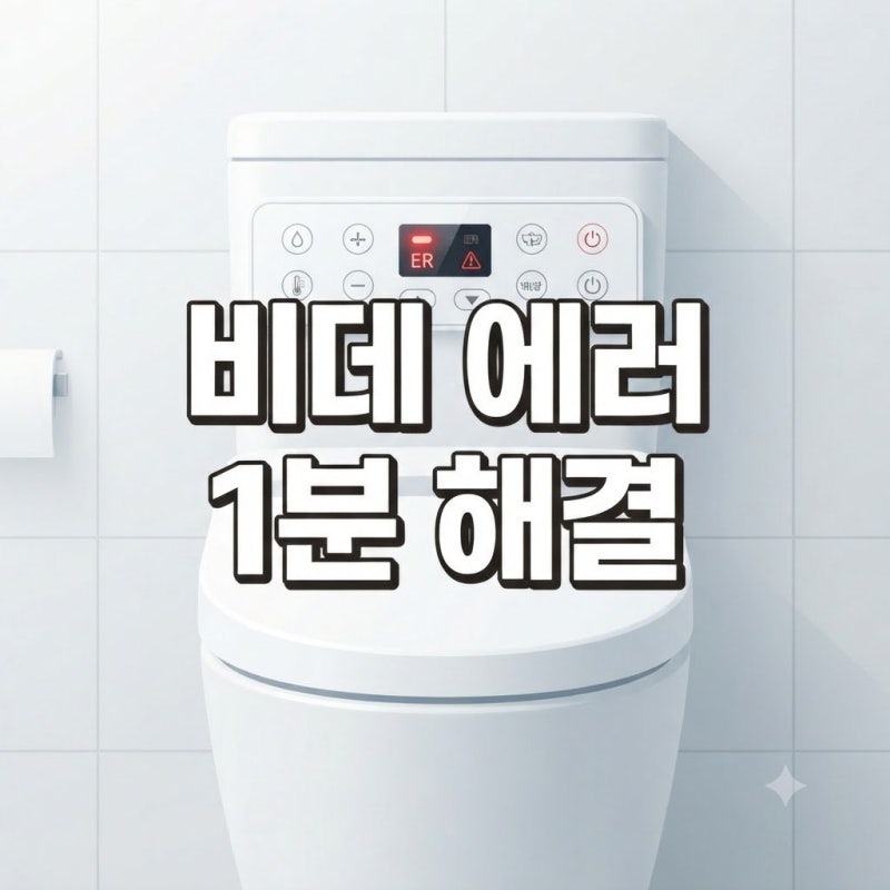 갑자기 깜빡이는 노비타 비데 에러 표시, 1분 자가 점검 대처법