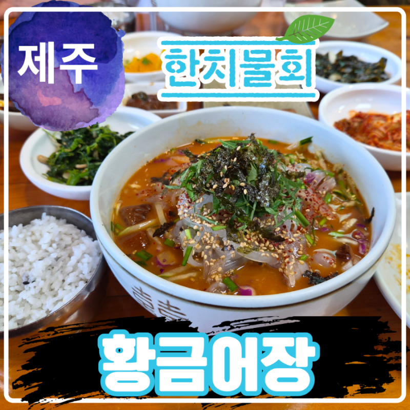 제주 한치물회 맛집 연동 황금어장