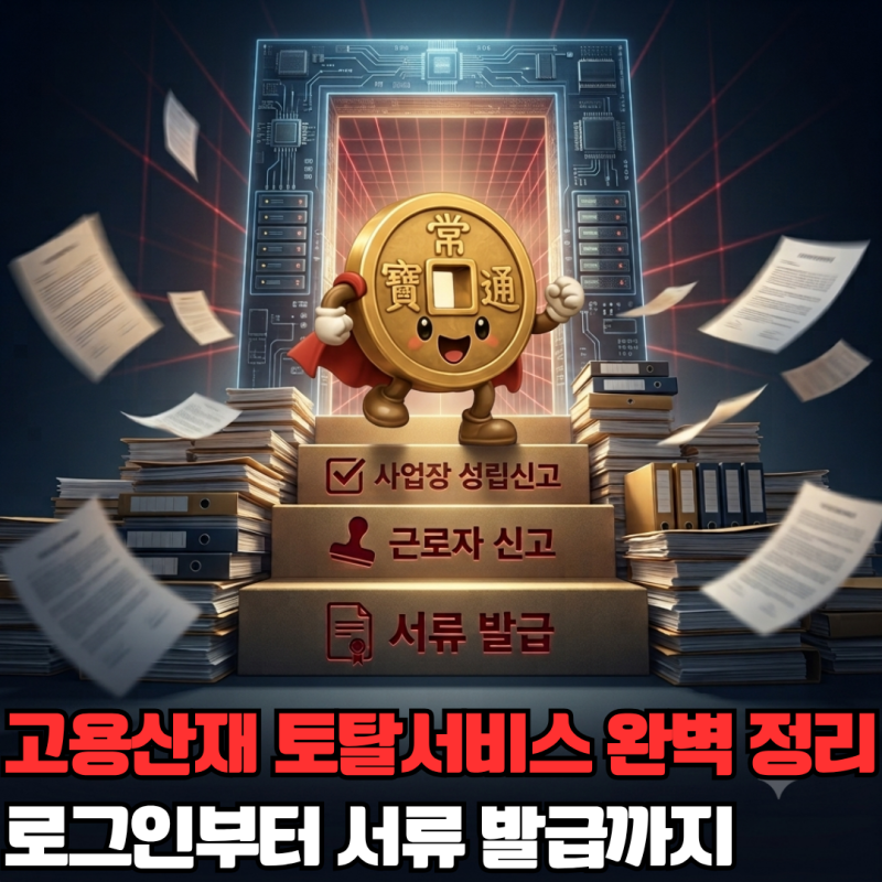 고용산재 토탈서비스 완벽 정리, 로그인부터 서류 발급까지