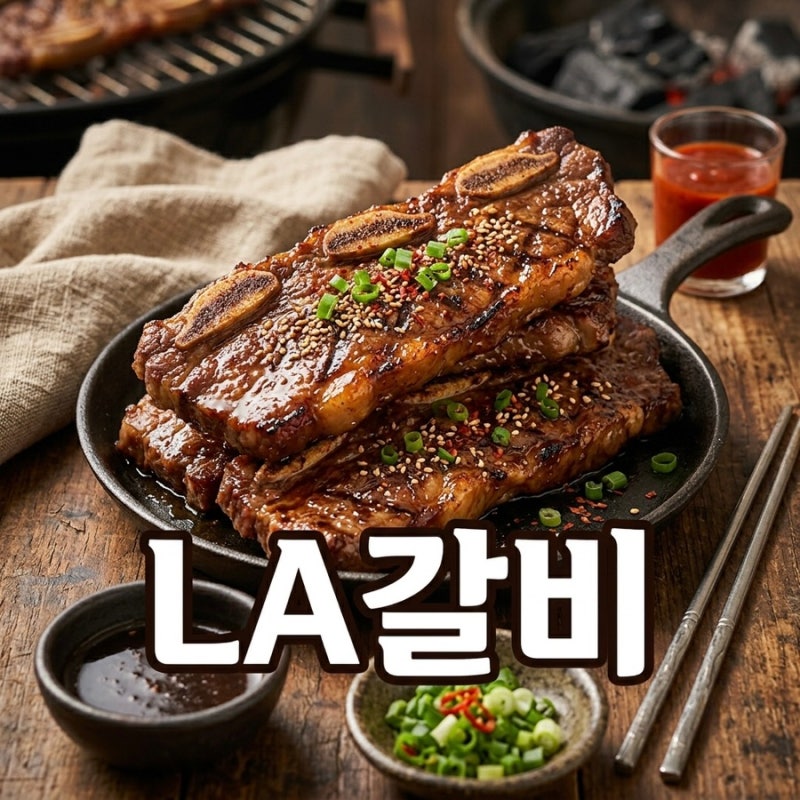 LA갈비재는법, 양념장은 시판용으로!! la갈비구이