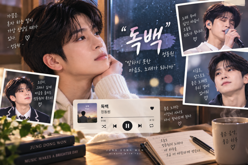 [정동원 팬로그 13/100] 정동원 ‘독백’, 조용히 듣다가 마음이 바빠지는 노래
