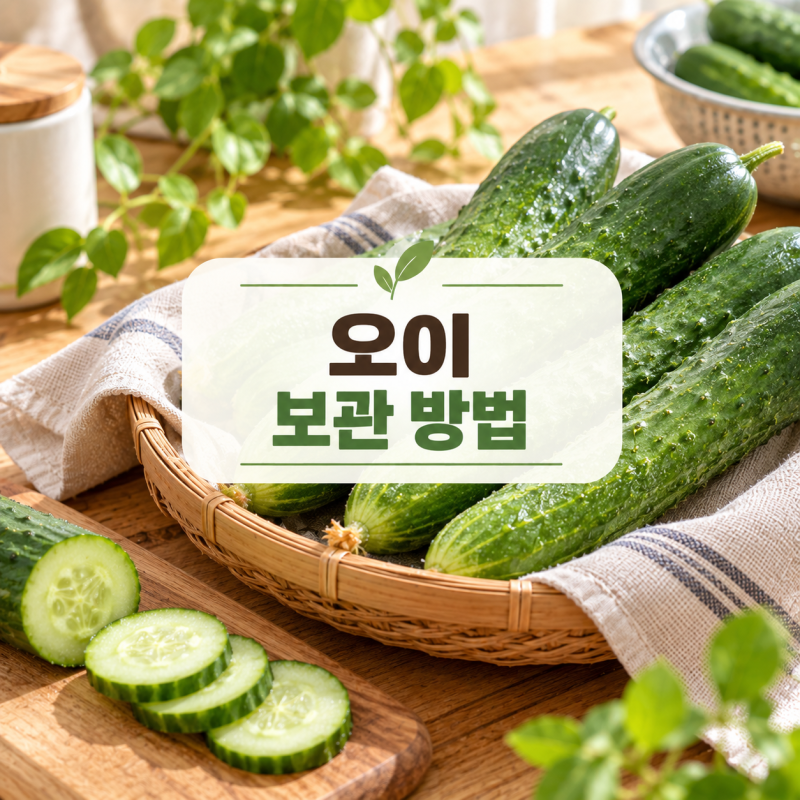오이 보관방법｜물러지지 않게 냉장 보관하는 4단계