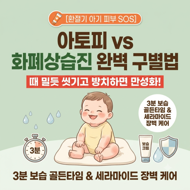[아기 동전습진 vs 아토피] 붉은 동그라미 번질 때! 리도멕스 무조건 바르면 안 되는 이유 & 가....