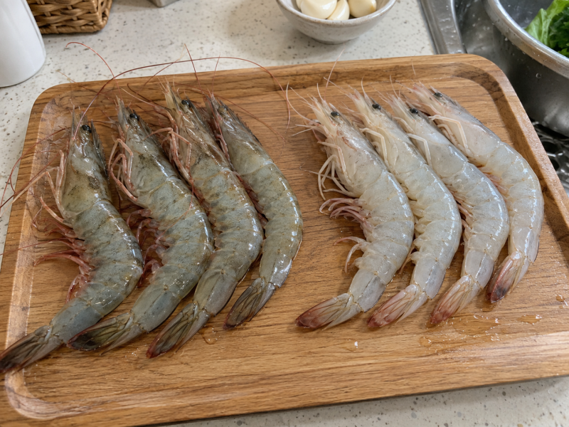 대하 흰다리새우 차이 비교, 자연산 맛차이 있을까?