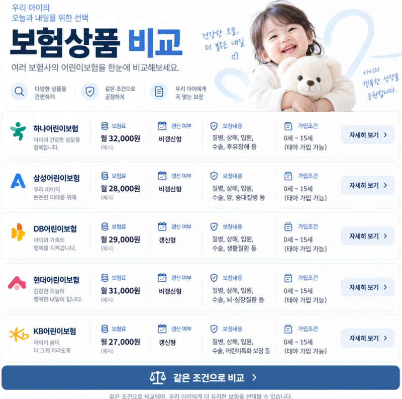 태아보험 비교사이트순위 보다 먼저 볼 조건